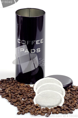 Image of Coffeepads and box