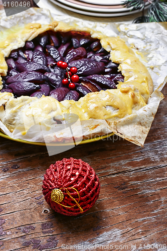 Image of Homemade plum tart