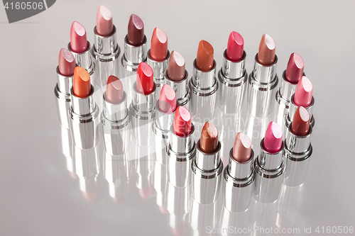 Image of Metal Tubes With Lipstick