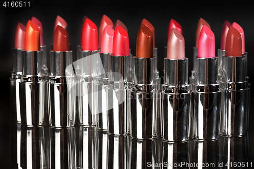 Image of Metal Tubes With Lipstick