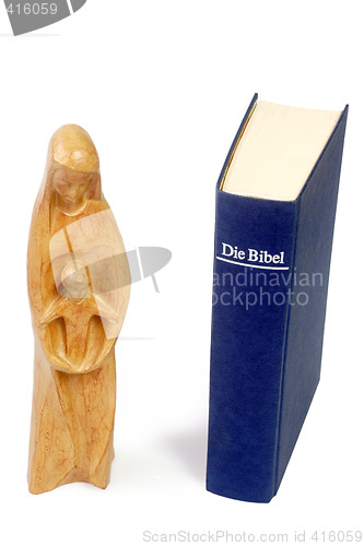 Image of Madonna and bible
