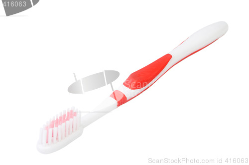 Image of Red toothbrush