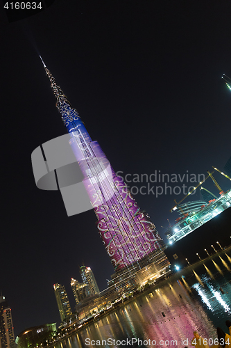 Image of Burj Khalifa, world\'s tallest skyscraper, Dubai, United Arab Emirates.