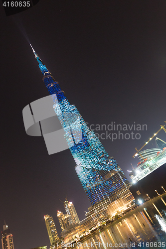 Image of Burj Khalifa, world\'s tallest skyscraper, Dubai, United Arab Emirates.