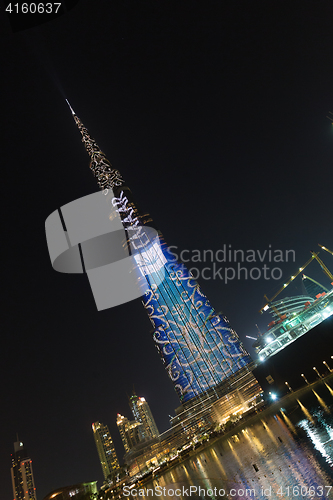 Image of Burj Khalifa, world\'s tallest skyscraper, Dubai, United Arab Emirates.