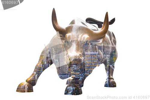 Image of Charging Bull in Lower Manhattan, NY.