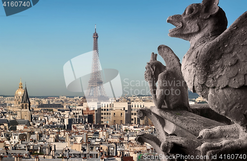 Image of Eiffel Tower and Chimeras