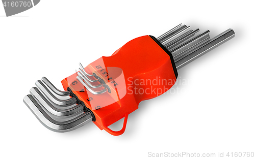 Image of Set allen wrench in holder