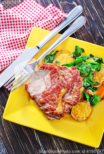 Image of steak on plate