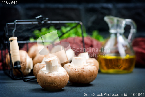 Image of raw mushroom