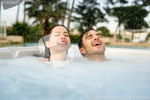 Image of Having fun in jacuzzi