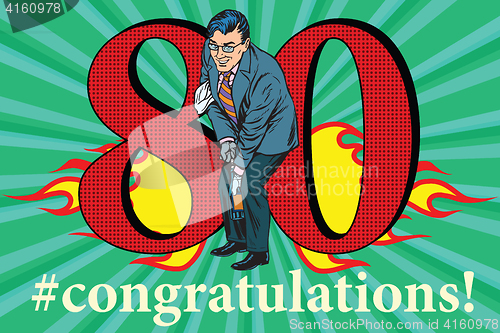 Image of Congratulations 80 anniversary event celebration