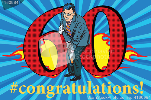 Image of Congratulations 60 anniversary event celebration