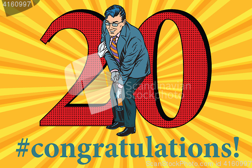 Image of Congratulations 20 anniversary event celebration