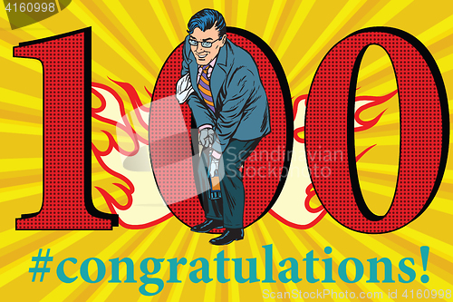 Image of Congratulations 100 anniversary event celebration