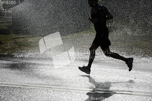 Image of Running in the heat.