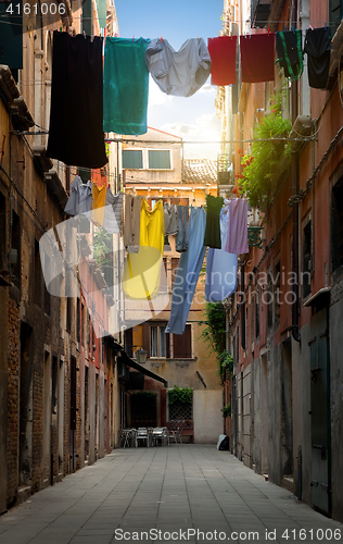 Image of Drying clothes on the street