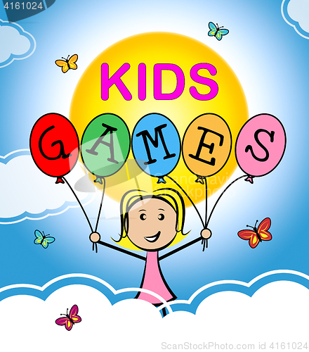 Image of Kids Games Indicates Play Time And Childhood