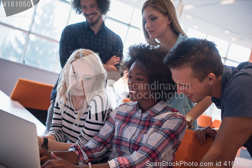 Image of Multiethnic startup business team