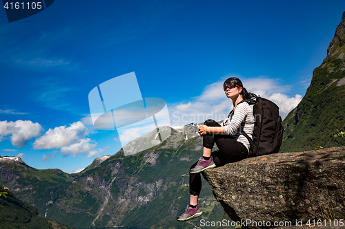 Image of Geiranger fjord, Norway.