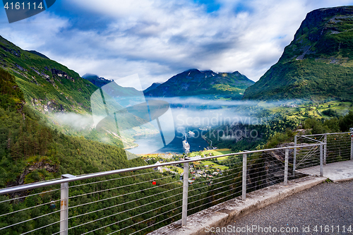 Image of Geiranger fjord, Norway.