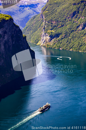 Image of Geiranger fjord, Norway.