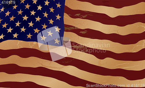 Image of old us ripple flag