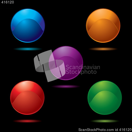 Image of button glow multi