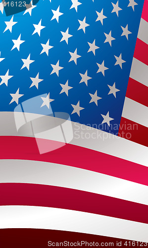 Image of us flag close