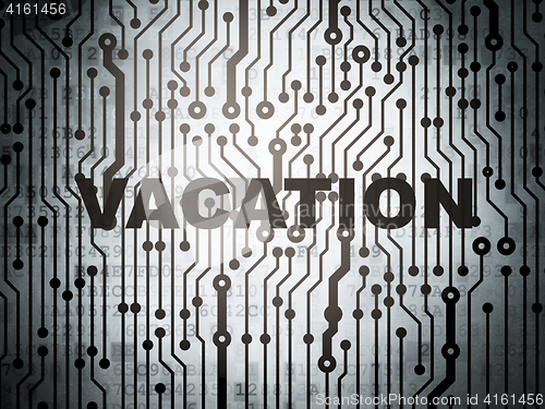 Image of Entertainment, concept: circuit board with Vacation