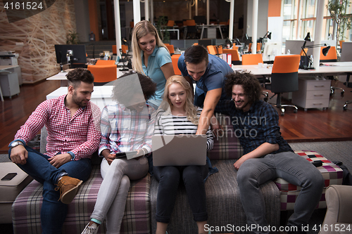 Image of Multiethnic startup business team on meeting