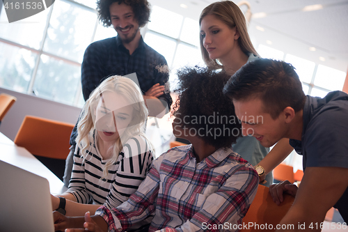 Image of Multiethnic startup business team