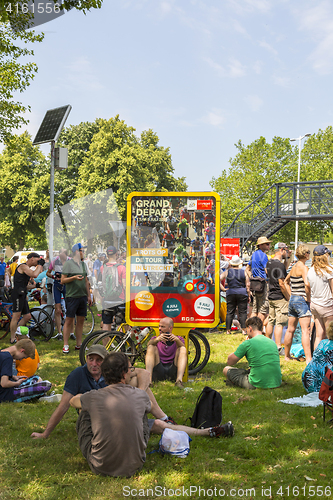 Image of Spectaors at the Grand Depart of Tour de France 2015 in Utrecht