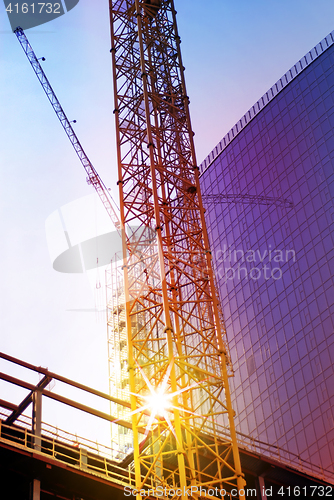 Image of construction of skyscraper