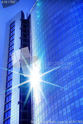 Image of windows of skyscraper