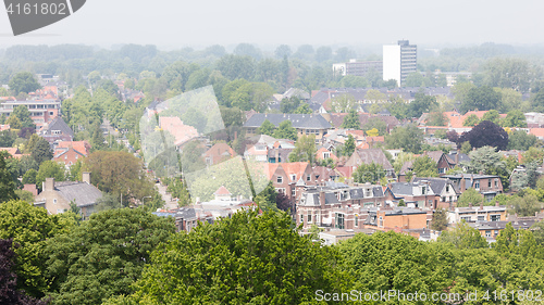 Image of LEEUWARDEN, NETHERLANDS - MAY 28, 2016: View of a part of Leeuwa
