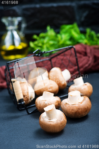 Image of raw mushroom