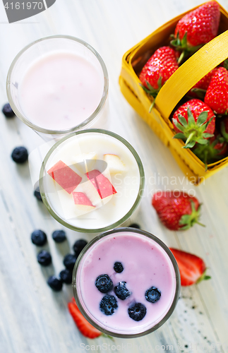 Image of yogurt with berries