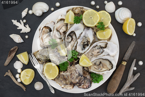 Image of Oysters with Lemon and Parsley