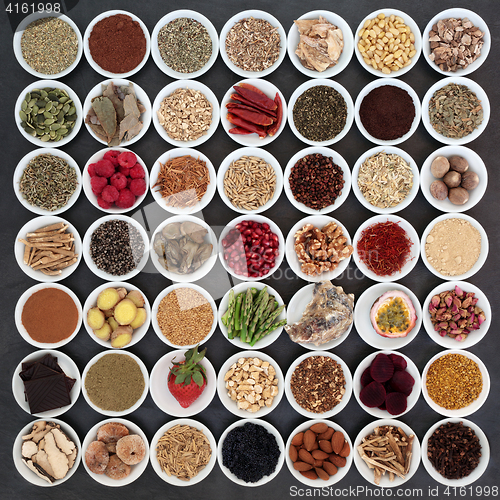 Image of Large Selection of Aphrodisiac Food