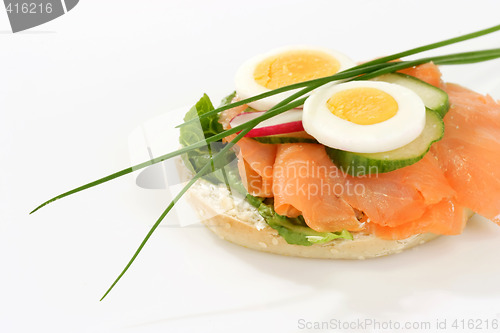 Image of Salmon bagel