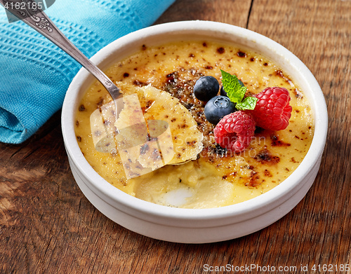 Image of bowl of homemade creme brule