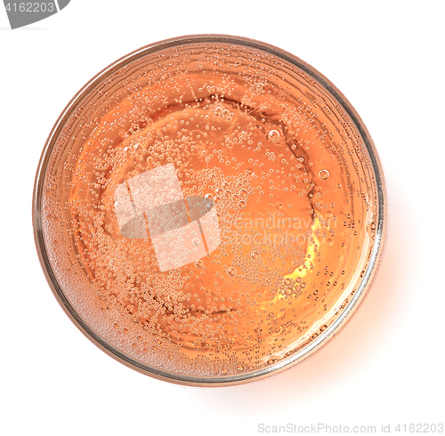 Image of glass of pink champagne