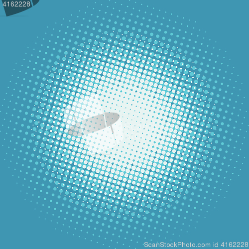 Image of Halfton white spot on a blue background