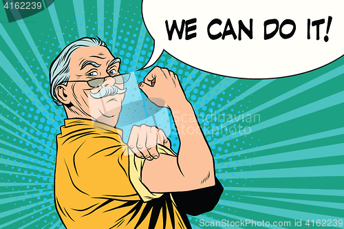 Image of we can do it old man