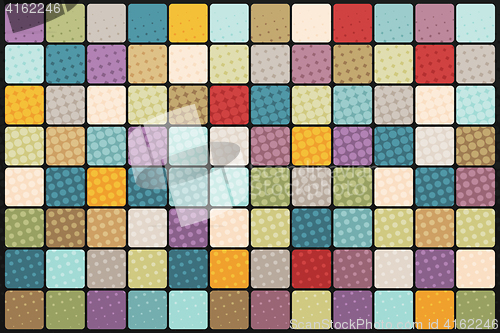 Image of Mosaic background of colored squares