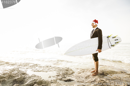 Image of Santa Business Surfist