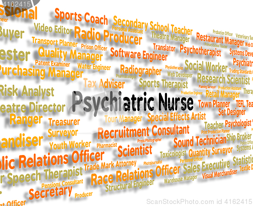 Image of Psychiatric Nurse Means Nervous Breakdown And Employee