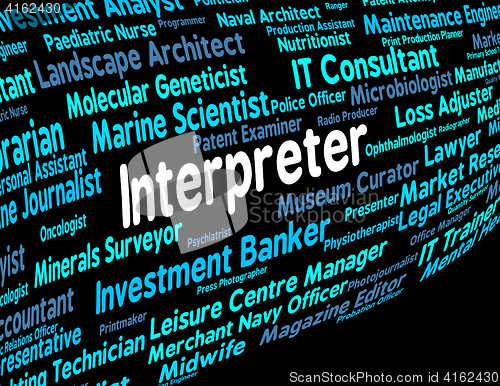 Image of Interpreter Job Shows Profession Jobs And Translators