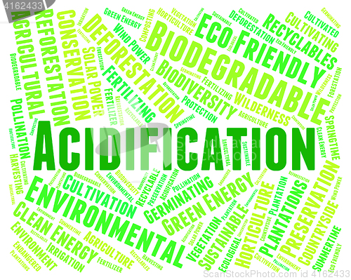 Image of Acidification Word Shows Environment Sea And Environmental